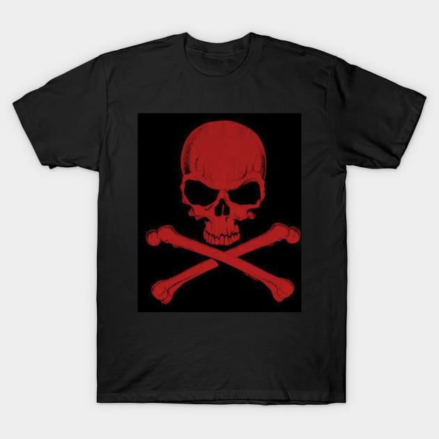 Skull And Crossbones T-Shirt by equiliser
